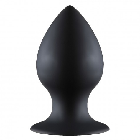 Чёрная анальная пробка Thick Anal Plug Large - 11,5 см.