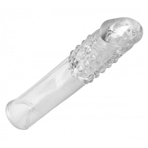 Удлиняющая насадкаThick Stick Clear Textured Penis Extender - 17,8 см.