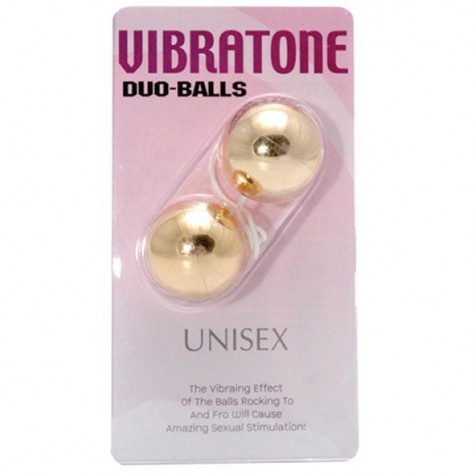 Шарики вагинальные золотые Vibratone dua-balls