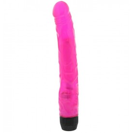 Розовый мультискоростной вибратор PINK POPSICLE 8.5 PINK VIBRATOR - 21,6 см.