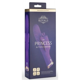 Фиолетовый вибратор-кролик The Princess Butterfly Vibrator - 20,5 см.