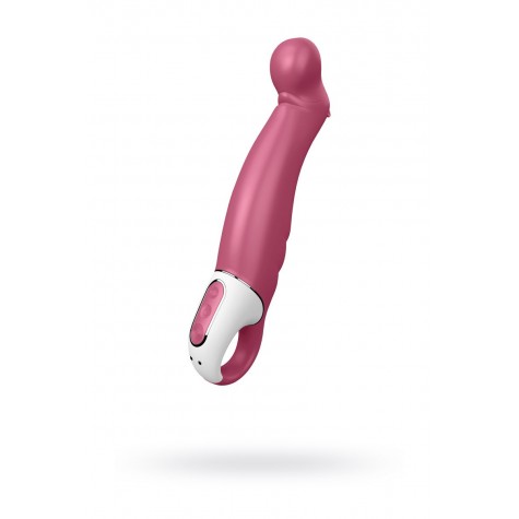 Вибратор Satisfyer Vibes Petting Hippo с загнутым кончиком - 22,9 см.